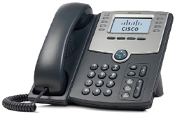 Telefon IP Cisco SPA508G (8 linii VoIP, posiada switch i zasilanie PoE lub zasilaczem)